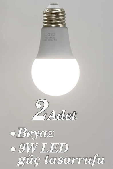 Vivido Home Beyaz 2 Adet Led Ampul 9W