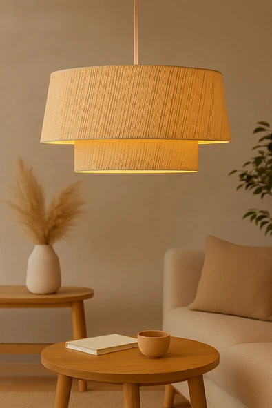 Vivido Home Mira Grande Rattan Hasır Avize ürün görseli