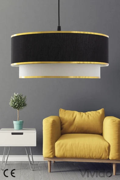 Vivido Home Siyah Vivid Tekli SarkıtAvize - Resim 2