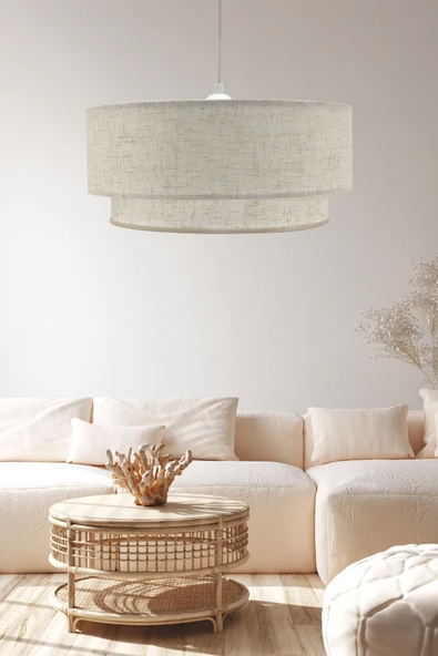 Vivido Home Lina Üçlü Avize & Abajur Seti, Dora - 4