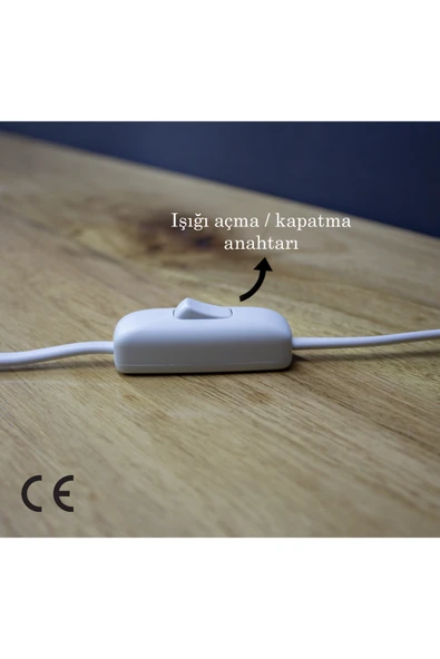 Vivido Home Dora Elegant Komodin Abajur Krem Ayaklı Aydınlatma - 3