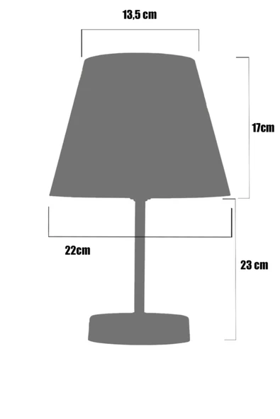Vivido Abajur Baby Boy Erkek Çocuk Odası Abajur Komodin Üzeri Aydınlatma - Resim 3