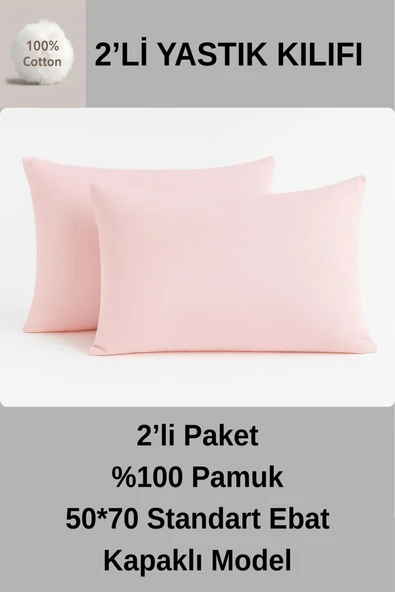 %100 PAMUKLU YASTIK KILIFI 50*70 YASTIK KILIFI - 1