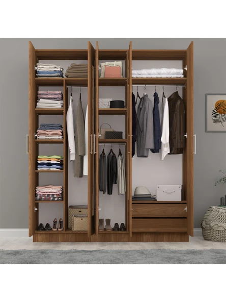 5 Kapaklı Gardırop 180cm  NEVADA - Resim 2