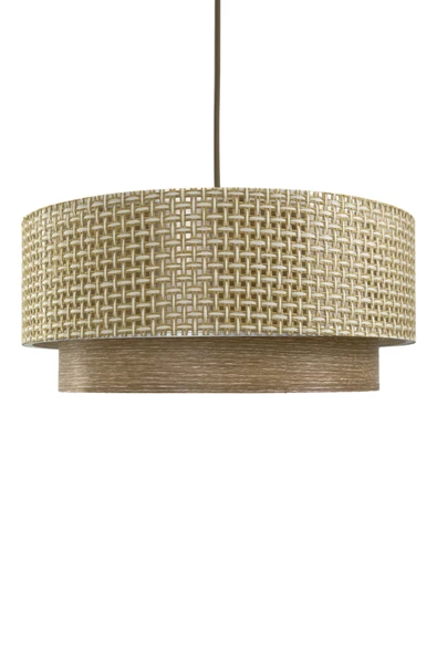 Vivido Home Hasır Krem Ahşap Desenli Avize - Resim 3