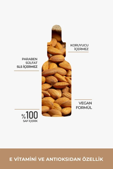 PROCLİS Tatlı Badem Yağı,  Sabit Badem Yağ, Sweet Almond Oil, Prunus Amygdalus Dulcis 30ml - 3