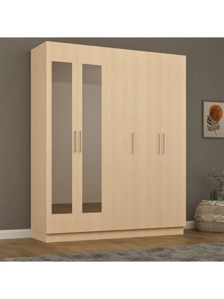 5 Kapaklı Gardırop 180cm  Akça Ağaç ürün görseli