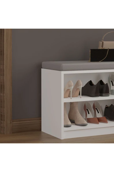 PUFLU AYAKKABILIK  BEYAZ - Resim 6