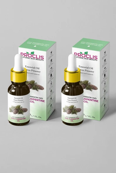 Çam Terebentin Uçucu Yağı %100 Saf 2li Set ( Pine Turpentine Oil ) 2x50 ml+Sprey Başlık