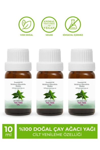 PROCLİS Çay Ağacı Yağ, Uçucu Yağ, Tea Tree Oil, 3'lü Set 3x10 ml - 2