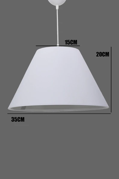 Vivido Abajur Begonia Beyaz Sarkıt Avize - Resim 2