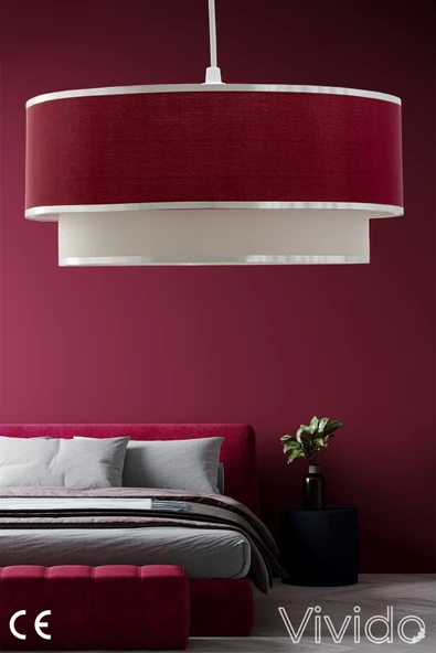 Vivido Home Bordo Vivid Tekli Sarkıt Avize ürün görseli