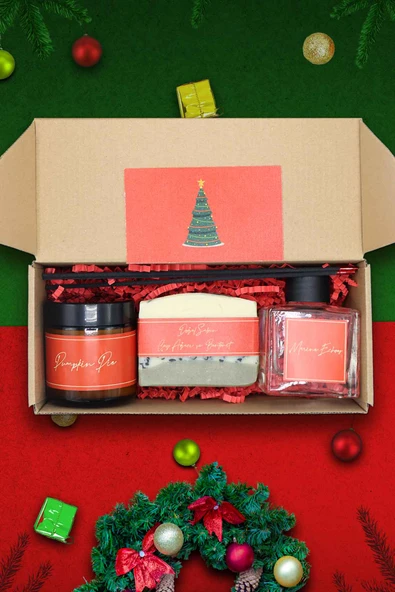 Yılbaşı Hediye Paketi Winter Breeze’ Hediyelik Yeni Yıl ( Noel ) Seti, Mum Hediye Kutusu - 2