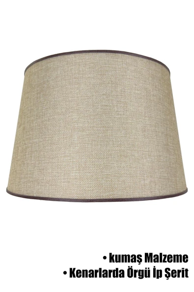 Vivido Abajur Kumbeji Örgü İp Şeritli Lambader Şapkası ürün görseli