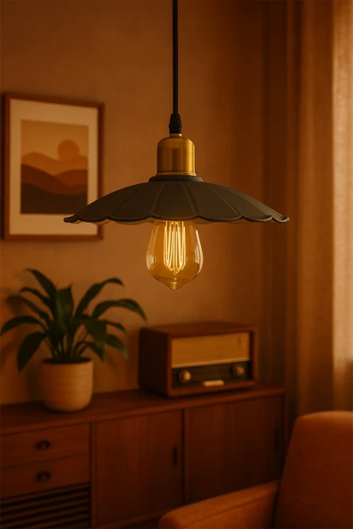 Vivido Home Metal Alven Beyaz Mutfak Avize, Koridor Avize