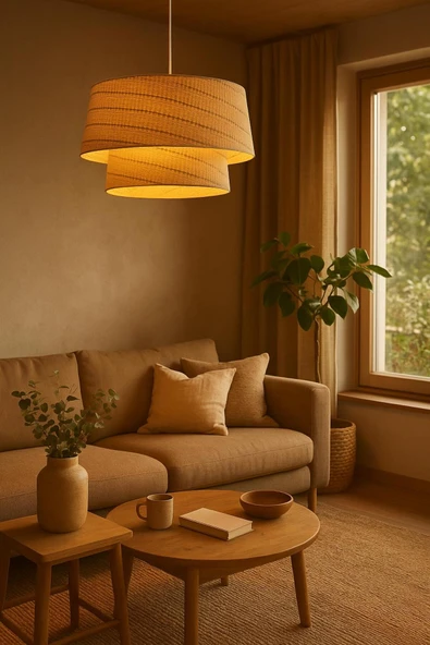 Vivido Home Riva Grande Rattan Hasır Avize ürün görseli