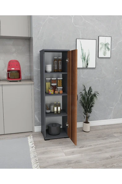 Irmak Dünyası Çok Amaçlı Membran Kapaklı Dolap - Tek Kapaklı  Modern - Resim 2