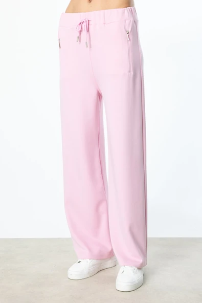 On Beli Lastikli Fermuar Cepli Eşofman Altı - 7