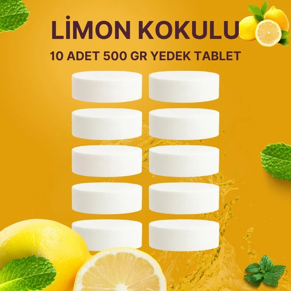 5 Adet 2x500 gr Nem Alıcı Rutubet Ve Küf Önleyici Yedek Tablet Limon ürün görseli