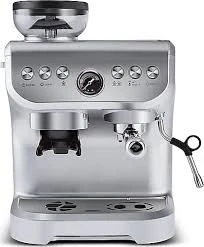 Karaca Coffee Art Barista Kahve Öğütücülü, Süt Köpürtücülü, 15 Bar Basınçlı Espresso, Latte, Cappuccino, Americano Makinesi Silver 2L 1450W