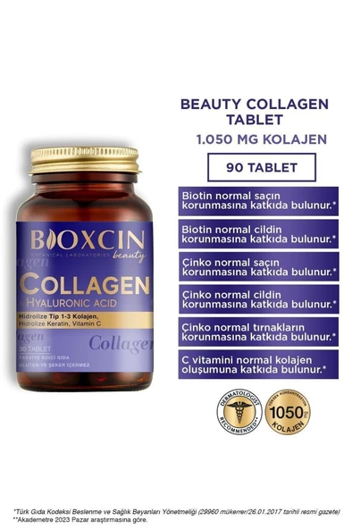 Bioxcin Collagen Hyaluronic Acid Hidrolize Tip 1-3 Kolajen 3 x 30 Tablet - 3 Al 2 Öde - Resim 3