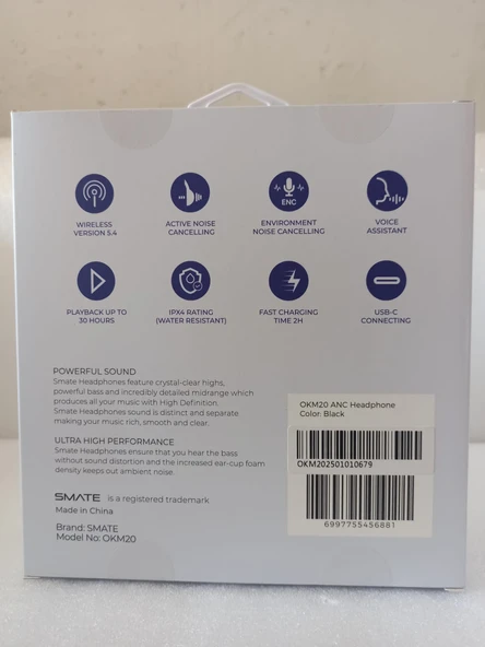 SMATE OKM20 BLUETOOTH KULAK ÜSTÜ KULAKLIK - 3