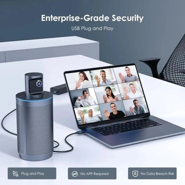 NexiGo Meeting 360 Ultra (3. Nesil) Gelişmiş Hepsi Bir Arada Konferans Kamera Sistemi - 2