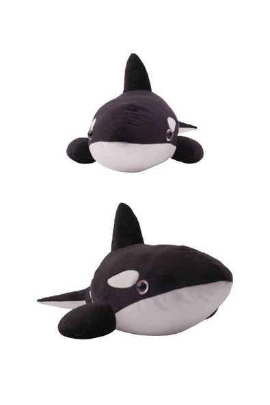 Peluş Balina Oyuncak Hediyelik Yastık Yumuşak Deniz Hayvanı Figürü - 7