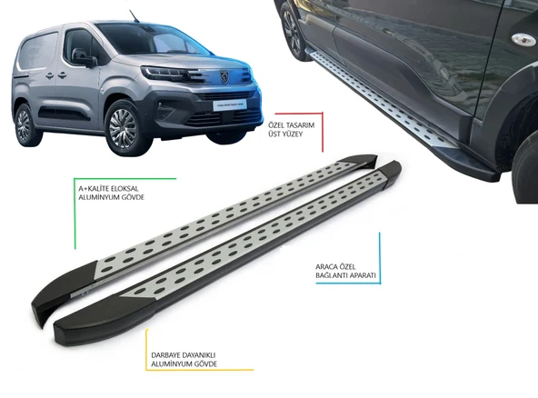 PARTNER PANEL VAN KISA ŞASE NOKTALI YAN BASAMAK 2019 2020 2021 2022 2023 2024 2025 2026 2027 ürün görseli 1