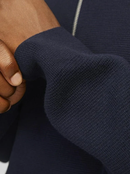 Jack Jones Blamılano Fermuarlı YakaRelax Fit Erkek Kazak 12259664 - 7