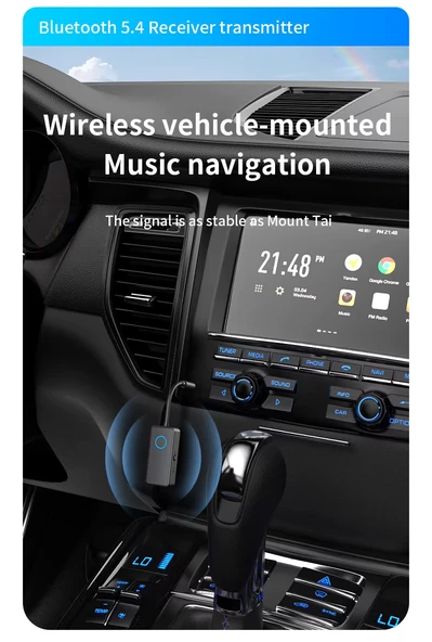 Kablosuz Bluetooth Ses Adaptörü – Alıcı & Verici, HD Ses, Gürültü Önleme M30 - 6