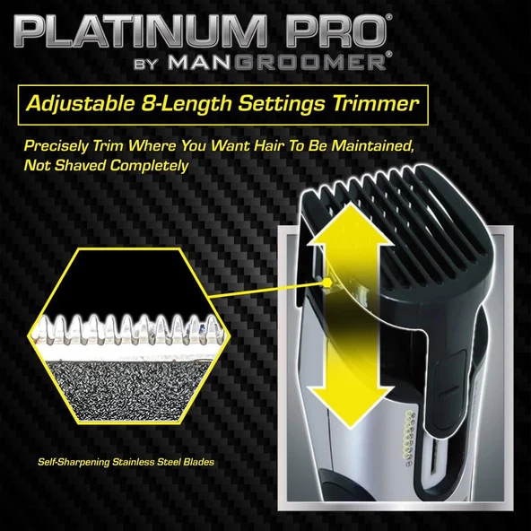 MANGROOMER PLATINUM PRO Vücut Bakım Cihazı - Tıraş Makinesi - 3