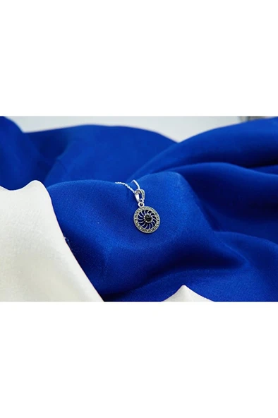 oltutaşı hindiba gümüş kolye sk00024 - Resim 3