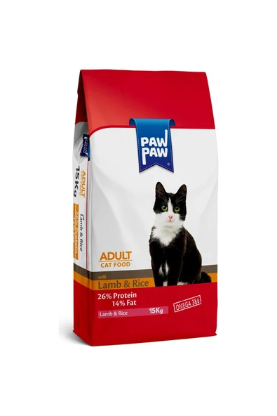 PawPaw Kuzu Etli Yetişkin Kedi Maması 15 Kg - 1