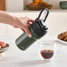 Karaca Thermosteel Camping 2 in 1 Çelik Termos Haki 450 ml - 2