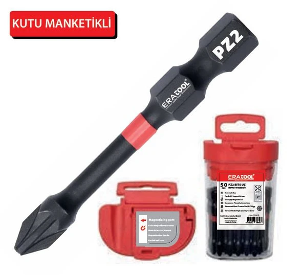 ERATOOL TORSION MANYETIK BITS UÇ PZ2X50MM ürün görseli