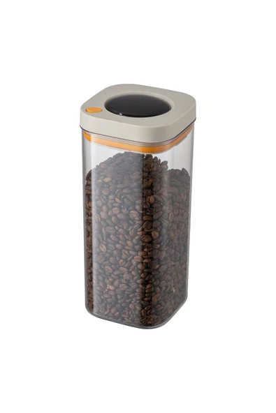 Pinmoo Kilitli Vakum Saklama Kabı 1800 Ml. Bej