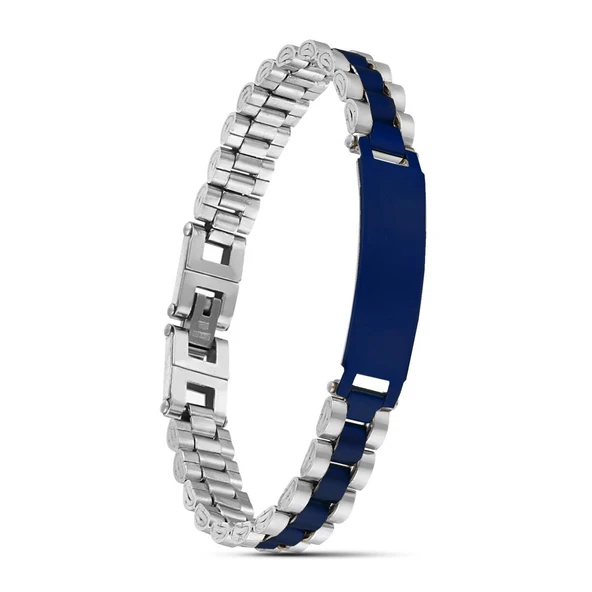 Parlement Mavi İsim Yazılabilir Ful Çelik Bileklik 31831G2D3M ürün görseli 1