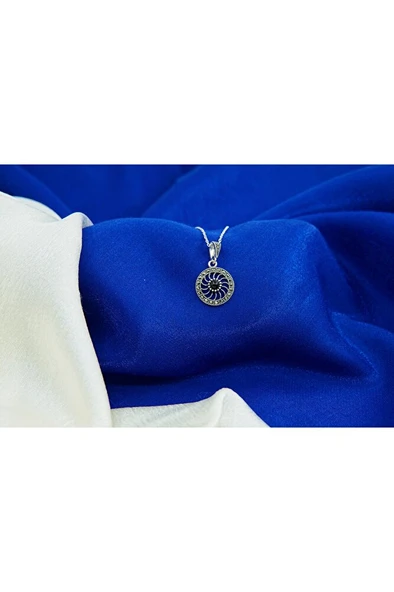 oltutaşı hindiba gümüş kolye sk00024 - Resim 2