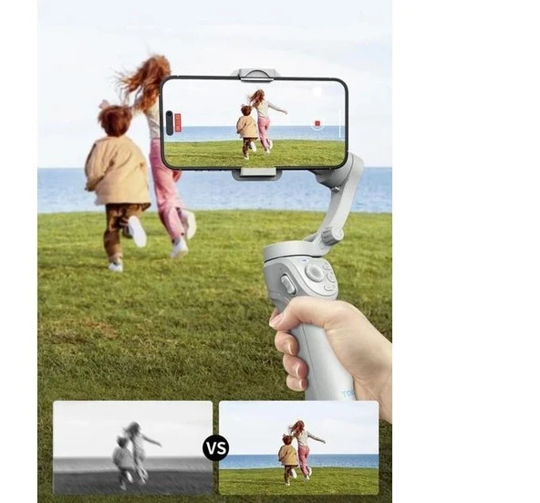 M01 Gri Çok Amaçlı Gimbal Özellikli Tripod Selfie Çubuğu - 2