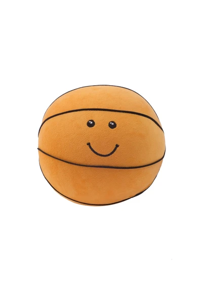 Peluş Basketbol Topu Oyuncak Yastık Dekoratif Spor Figürü Hediyelik Eşya - 4