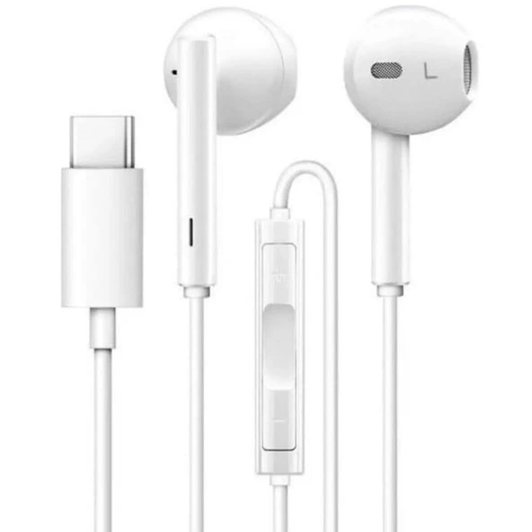 Apple uyumlu Type-C  Kablolu Gürültü Önleyici Yeni Nesil Kulak İçi Kulaklık 15 PRO 15 PRO MAX Uyumlu - 2
