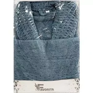 La Favorita Uzun Kişisel Bornoz ve Havlu-K.Mavi (XXL Beden) ürün görseli