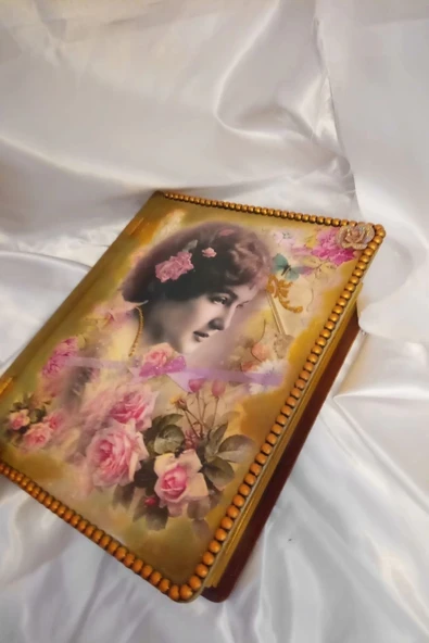 Sevgili Hediye Kutusu Sevgililer Günü Ahşap El İşi Hand Made Mücevher Kutusu - Resim 2