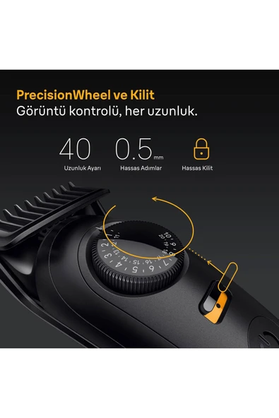 Braun Sakal Düzeltici Series 5, +4 Aksesuar, 40 Uzunluk, Keskin Bıçak, BT5520 - 3