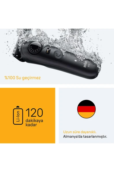 Braun Sakal Düzeltici Series 5, +4 Aksesuar, 40 Uzunluk, Keskin Bıçak, BT5520 - 6