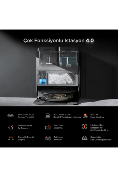 Roborock Saros 10R Smart Robot Vacuum Cleaner Black - 7