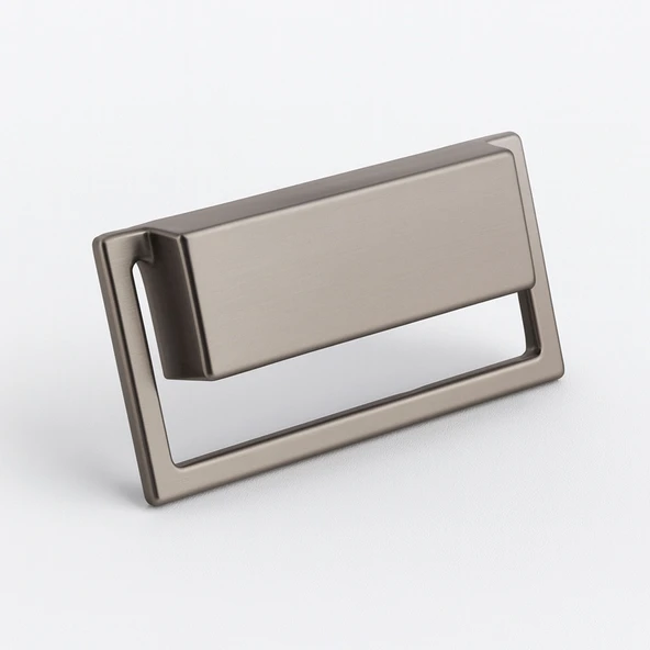 Marko Soft Füme Metal Gömme Mobilya Kulp Modern Dolap ve Çekmece Dayanıklı Dekoratif Kulplar - Resim 4