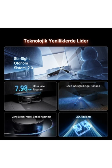 Roborock Saros 10R Smart Robot Vacuum Cleaner Black - 2