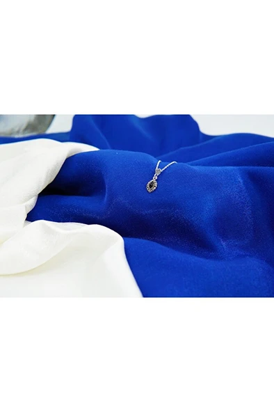 oltutaşı mini badem gümüş kolye sk00019 - Resim 2